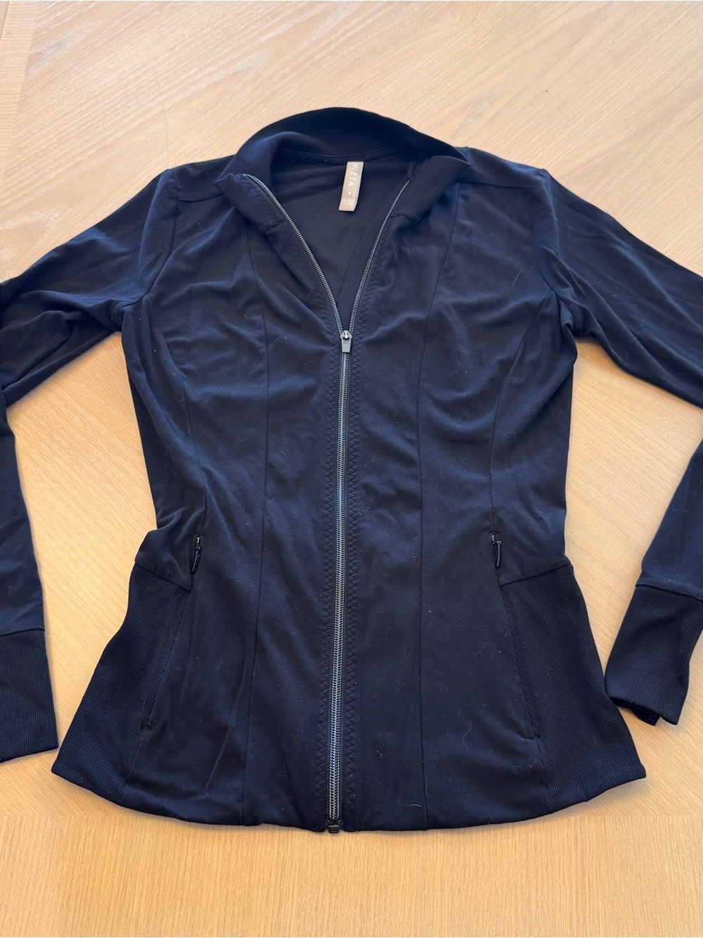 Athleta Black Zip-Front Define Jacket
